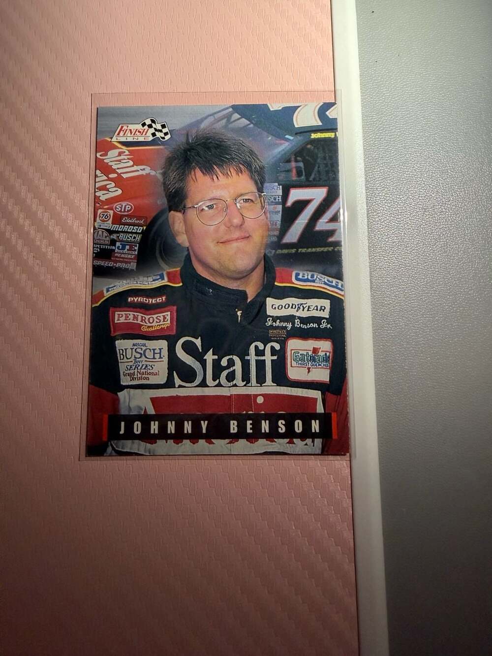 1995 Classic Finish Line Johnny Benson Jr. NASCAR Busch Series Card #46